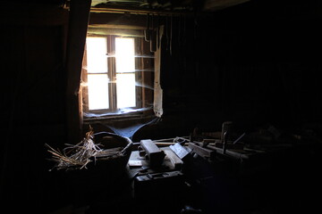 Arbeitszimmer auf dem Dorf echtes Handwerk 