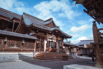 滋賀県近江八幡市にある沙沙貴神社の幣殿