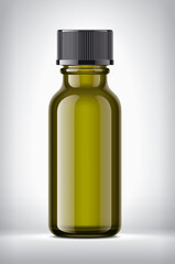 Pharmaceutical bottle on background. 