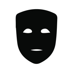 theater mask vector icon