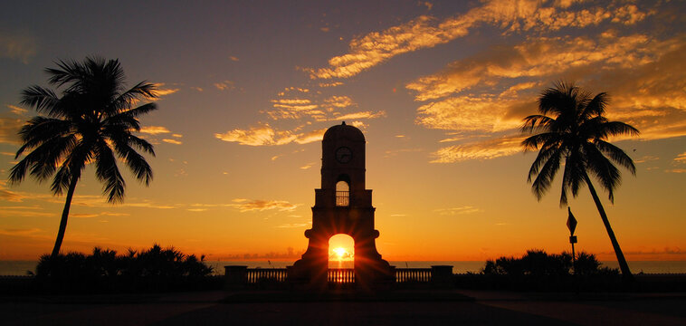 Sunrise from the past site of the old Palm Beach Pier on Palm Beach Is