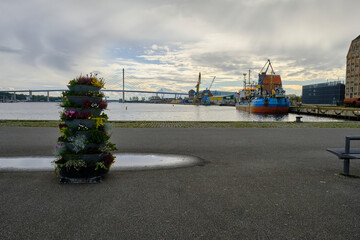 Hafen in der Weltkulturerbe- und Hansestadt Stralsund , Mecklenburg-Vorpommern, Deutschland