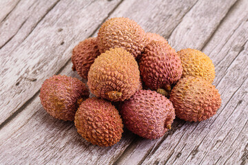 Tropical sweet exotic fruit lychee