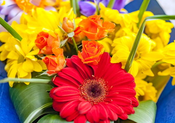 Bouquet of flowers closeup