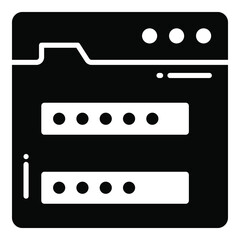 login password, Protection and security vector icons set cyber computer network business data technology