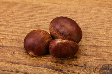 Organic natural sweet Chestnut heap