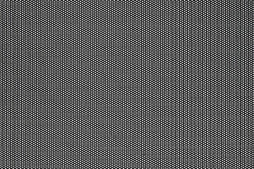 Black mesh geometric seamless pattern isolated on white background