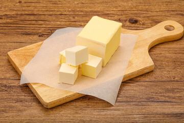 Dairy natural yellow butter piece