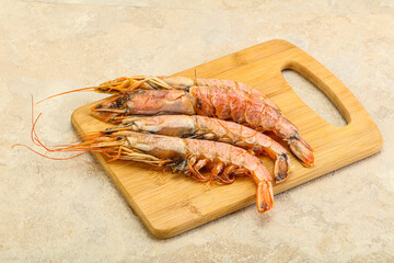 Tasty big Langoustine over the board