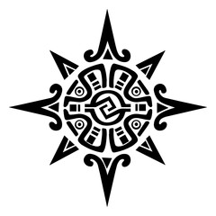 Ancient Incan Mayan Symbol Pattern