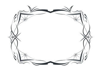 Vector decorative frame. Luxury Invitation, Pinstripes Frame, place for text.