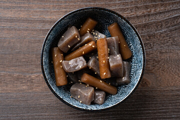 ごぼうとこんにゃくの煮物