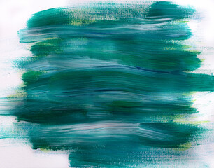 abstract green hand painted background