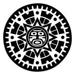 Ancient Incan Mayan Aztec Symbol Pattern