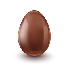 Chocolate egg, child's surprise for Easter and holidays, broken.