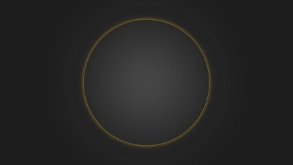 black and white circle luxury icon