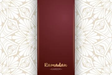 Ramadan kareem background with mandala ornament