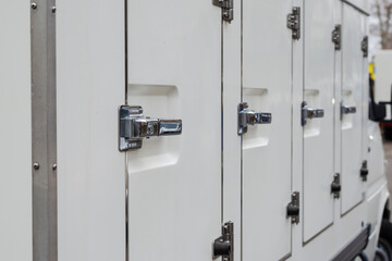 Specialized commercial transport concept. Small refrigerated truck.