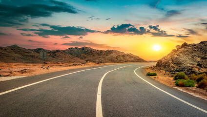 Road through the desert
