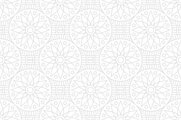 Foto auf Acrylglas luxury ornamental mandala design background © lovelymandala