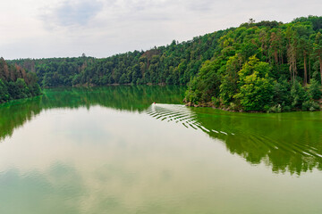 Horseshoe bend of the river Vltava in the Czech republic