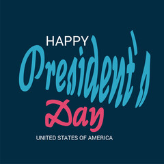 Vector illustration of a background for Happy Presidents Day.