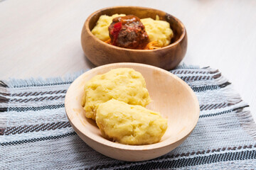 Ugali and sukuma wiki, maize flour porridge, Zambian cuisine, Traditional assorted African dishes