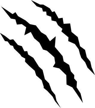 Vector illustration of the animal monster claw