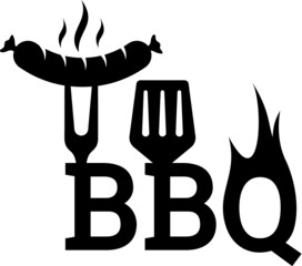 Vector illustration of the grill barbecue logo