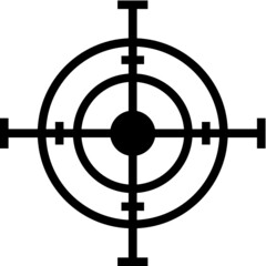 Vector illustration of the sniper scope