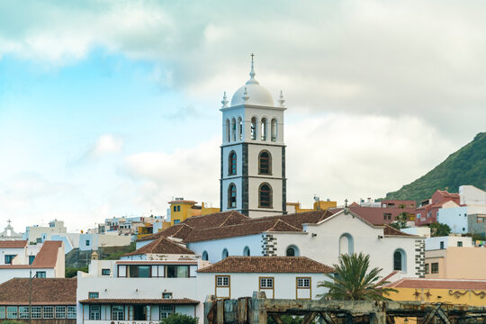 Church iglesia de Santa Ana in Garachico old town in Tenerife