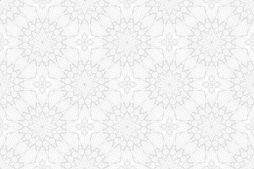 Deurstickers luxury ornamental mandala design background © lovelymandala