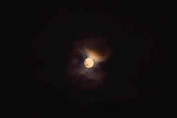 Moonlit clouds February 2021 UK