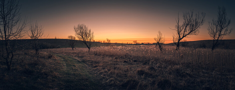 Sunrise on river