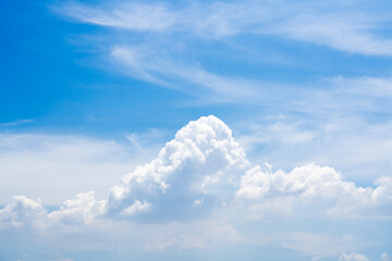 Blue sky and many white clouds at noon with high resolution files