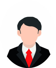 Man in a black jacket,vector illustration