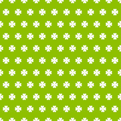 St Patricks Day Holiday Background. Shamrock Artistic Pattern. Ireland Print Party. Vector	