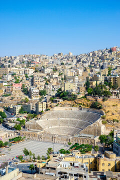 2nd-century Roman theatre on Hashemite Plaza, Amman, Jordan