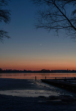 Sunset on the horizon, Schaalsee