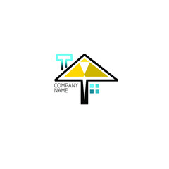 logo for an agency company in the field of housing with an elegant and simple style