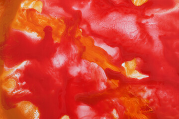 orange and red marble effect water colour background