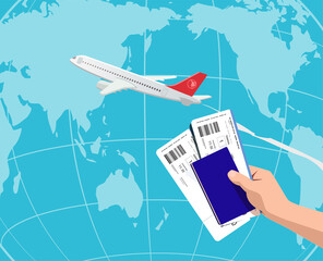 airplane passport flight ticket travel traveller fly travelling citizenship air