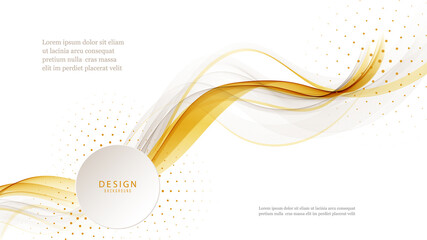 Abstract colorful wave design banner. Smoke wave. Transparent color wave vector element