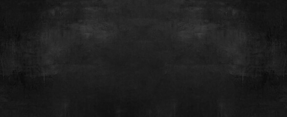 Black anthracite stone concrete texture background panorama banner long