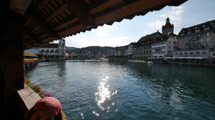 Switzerland,mountains ,Luzern lake 
