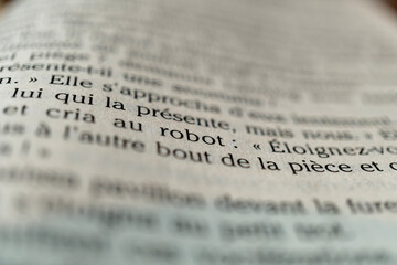 Fototapeta premium Livre français: robot