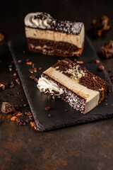 Slice of delicious cake