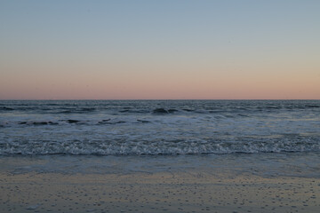 evening waves at the beach