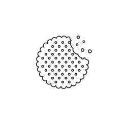 Vector biscuit line icon. Food icon