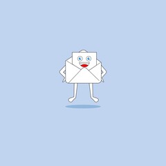 funny letter envelope characters